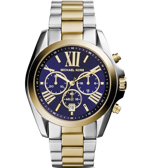 Michael Kors Bradshaw Chronograph Two Tone Women's Watch .